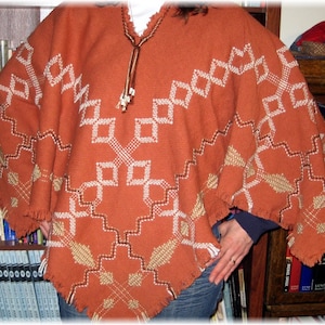 Southwestern Poncho, Swedish weave digital pattern
