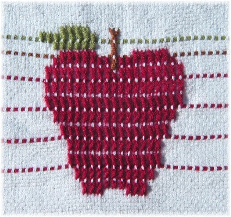Apple Swedish Weave Digital Pattern - Etsy