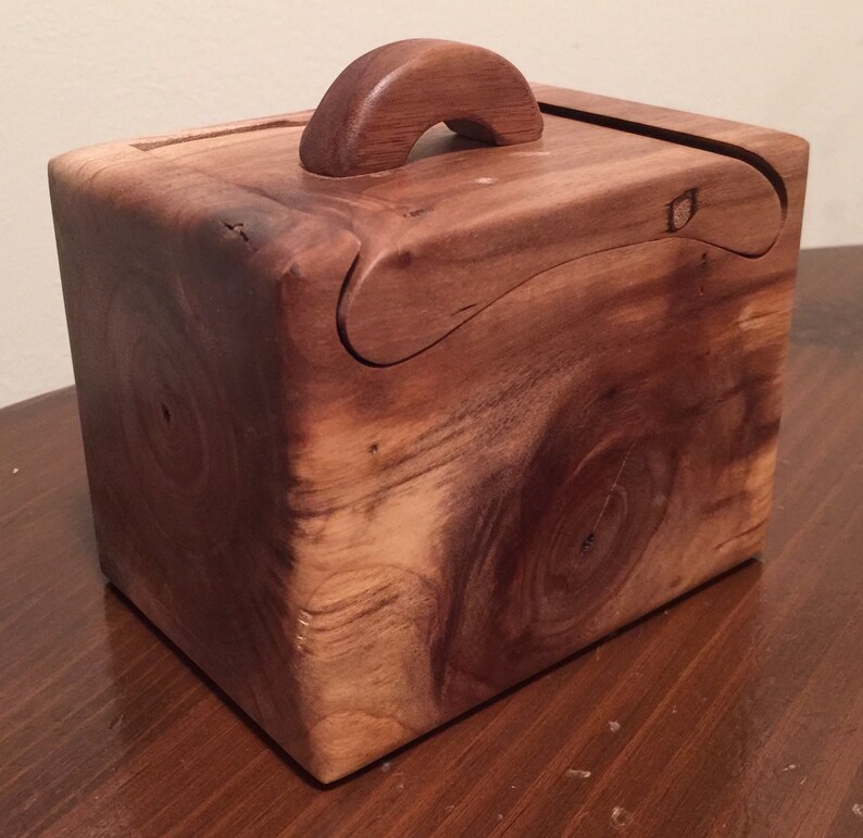 Handcrafted Black Walnut Wood Bandsaw Box Made from Log Etsy