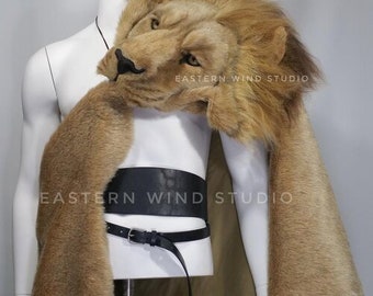 Lion Skin Wrap Sash Shawl Stole Rug 