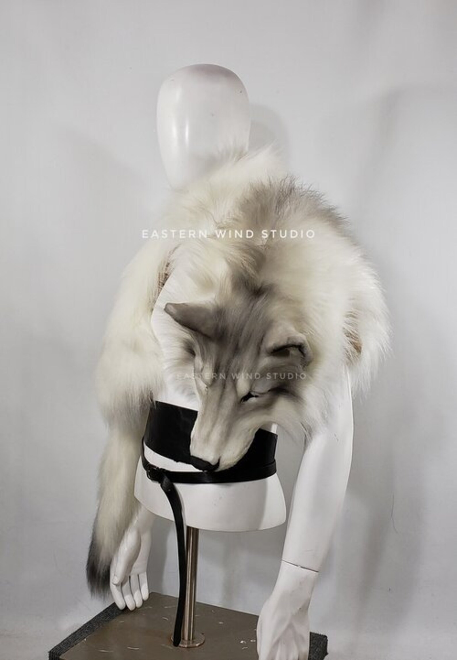 Wolf Pelt Mantle/ Headdress READ ITEM DETAILS Before Ordering Please Etsy