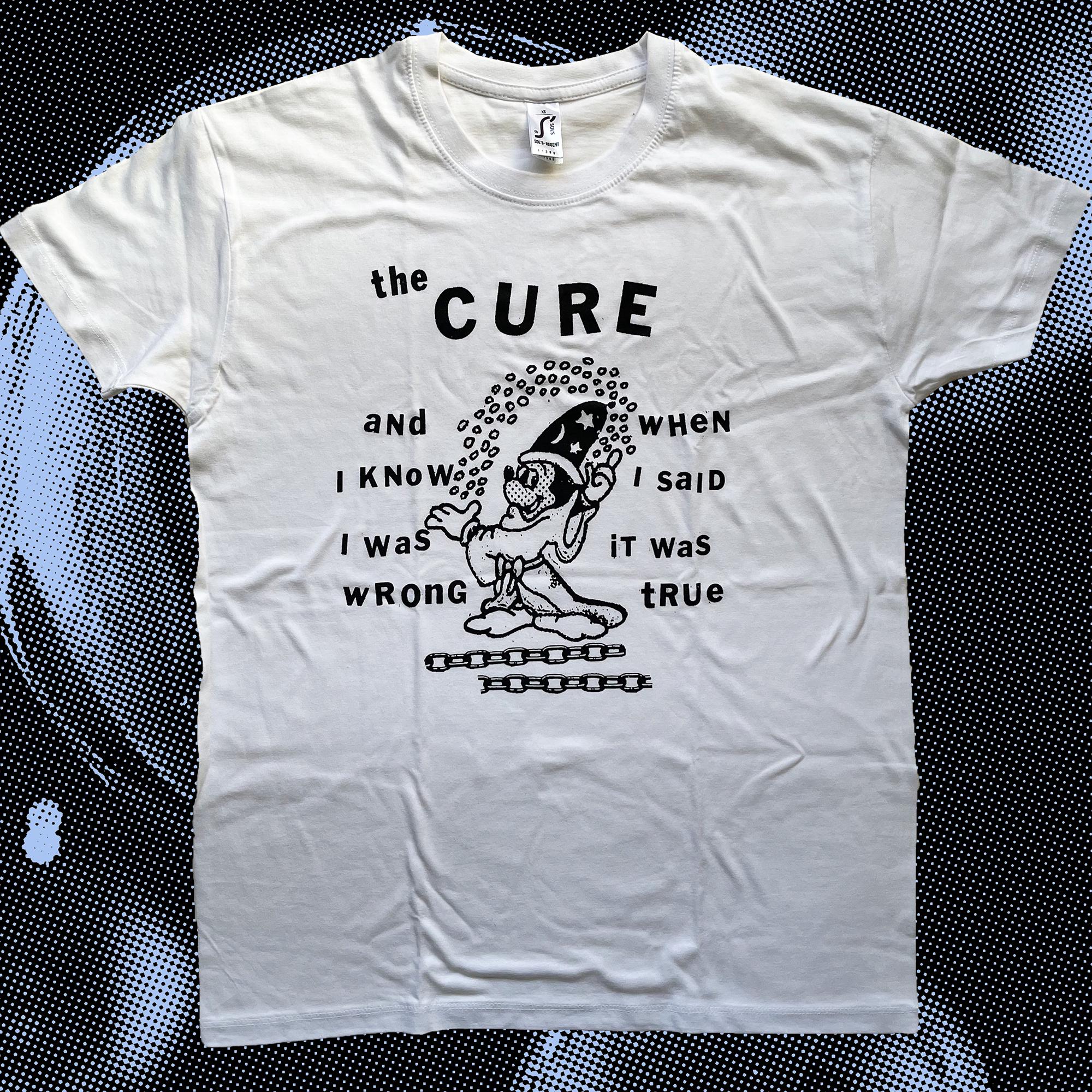 T-shirt Vintage The Cure - In Between Days, Coton Noir Taille L, Années 80/90