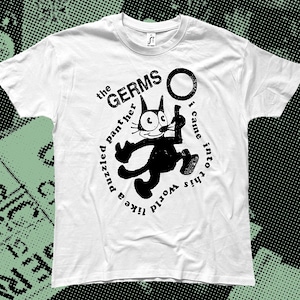 Germs Puzzled Panther T-Shirt black on white