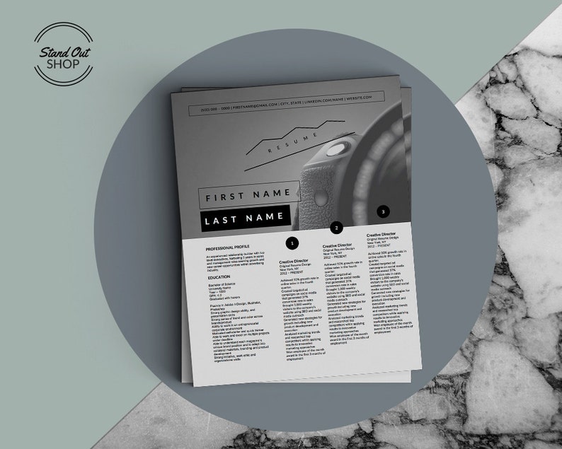 Infinite Designs Microsoft Word Template 3-in-1 Package One Resume