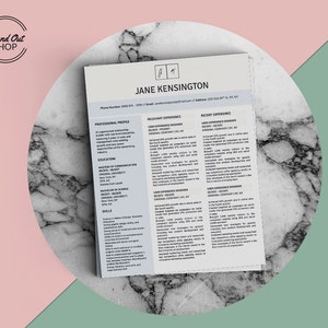 Jane Kensington Resume 4 Pack for Microsoft Word & Apple Pages