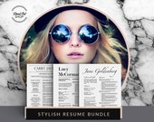 3 Stylish Resume Templates with Matching Cover Letters for Microsoft Word