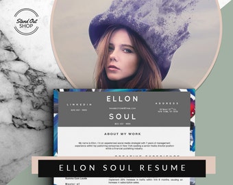 Creative Professional Resume/cv Template Modern Cv Resume Etsy