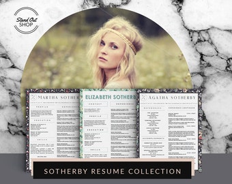 Sotherby Resume Collection - 3 Beautiful Templates for Microsoft Word