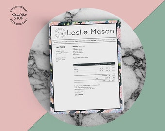 Leslie Mason Professional Invoice Template for Microsoft Word & Apple Pages