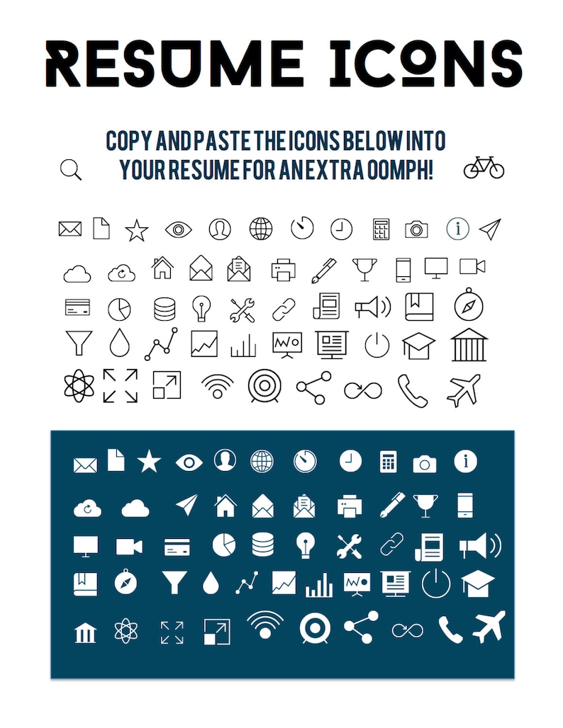 K&ouml;nnte beinhalten: Eine Sammlung von 64 Schwarzwei&szlig;-Icons auf einem blaugr&uuml;nen Hintergrund. Die Icons repr&auml;sentieren verschiedene berufliche F&auml;higkeiten und Interessen, wie z. B. Kommunikation, Technologie, Kreativit&auml;t und F&uuml;hrung.