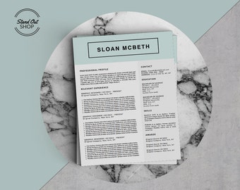 Sloan McBeth Resume 5 Pack para Microsoft Word e Apple Pages