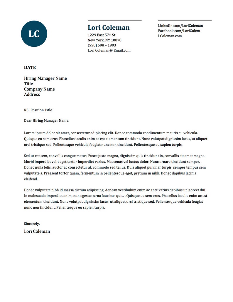 Get 2 Page Cover Letter Examples Image - Gover