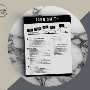 Espresso Resume Design Get 3 Fully Editable Templates Beautifully Designed Timeline