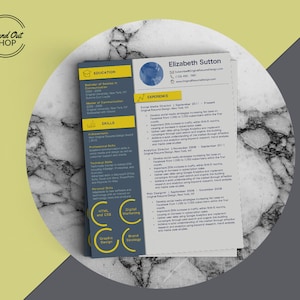 UI Resume and Cover Letter Word Template with Resume Icons Bonus