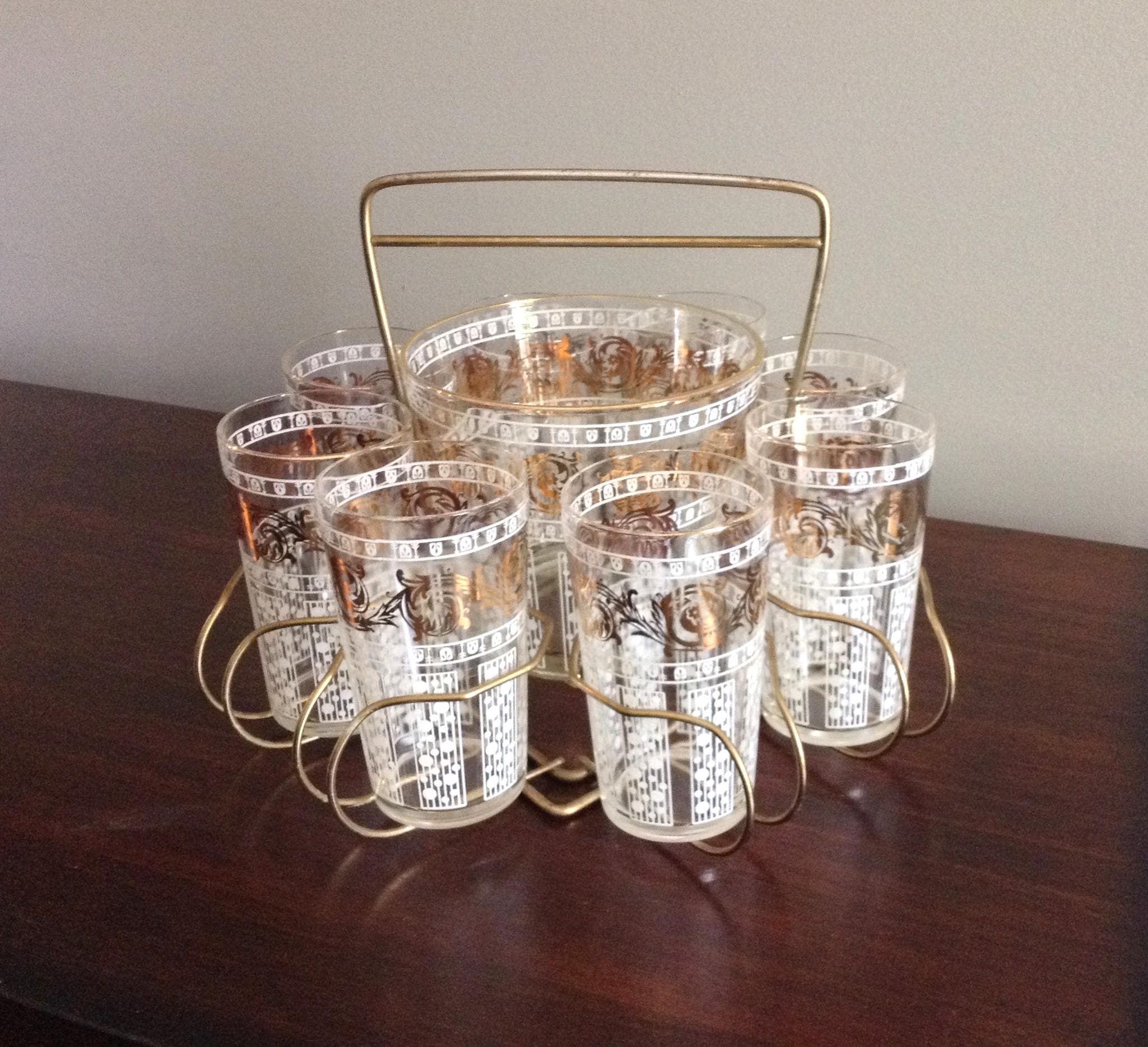 Mcm Glass Caddy - Etsy