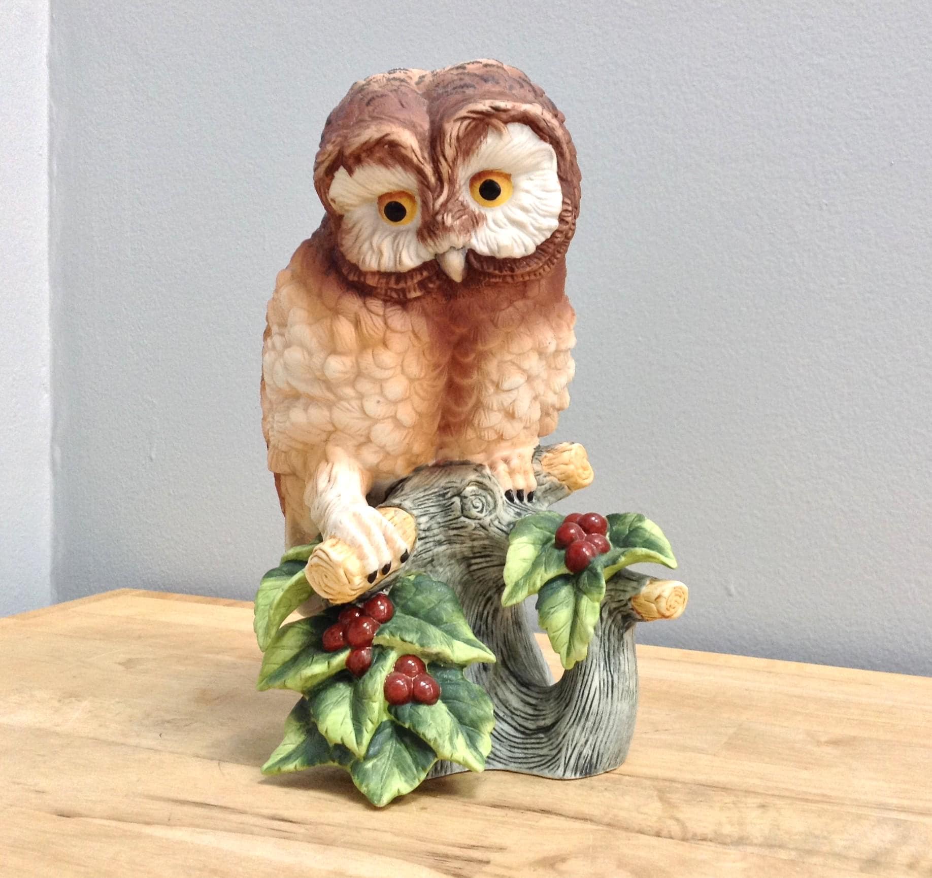 Elf Owl on a Branch Figurine Andrea by Sadek, Elf Owl by Andrea 8479