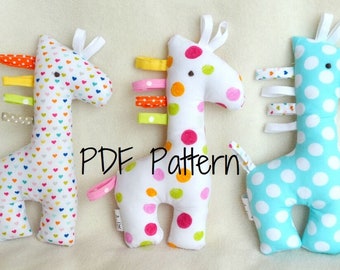 Giraffe Soft Toy Sewing Pattern: DIY Stuffed Animal (PDF Pattern)
