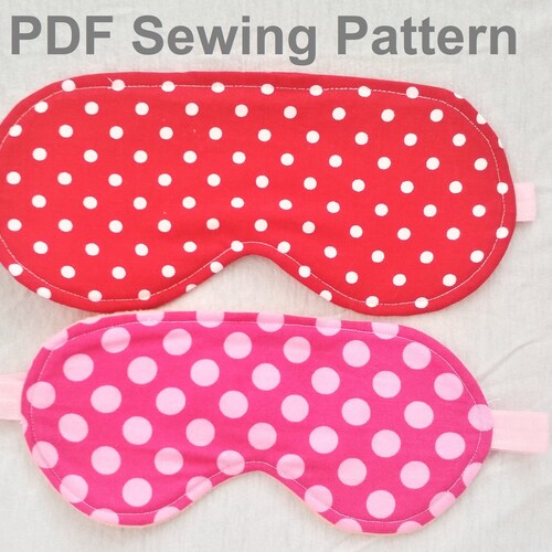 Children and Adult Sleeping Mask PDF Sewing Pattern and - Etsy