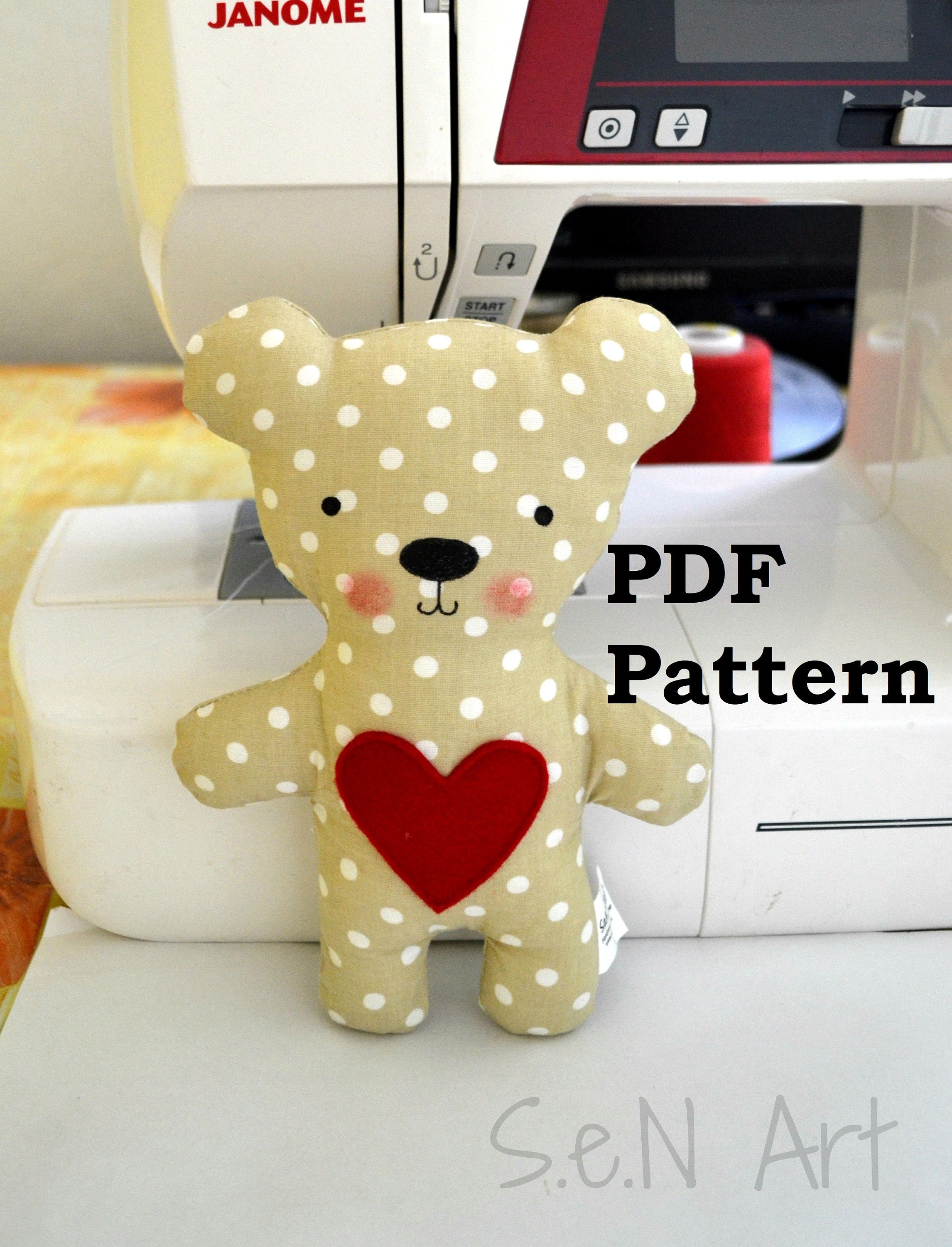 PDF Pattern teddy bear