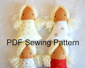 Angel Ornament Sewing Pattern: DIY Christmas or Spring Decoration (PDF Pattern)