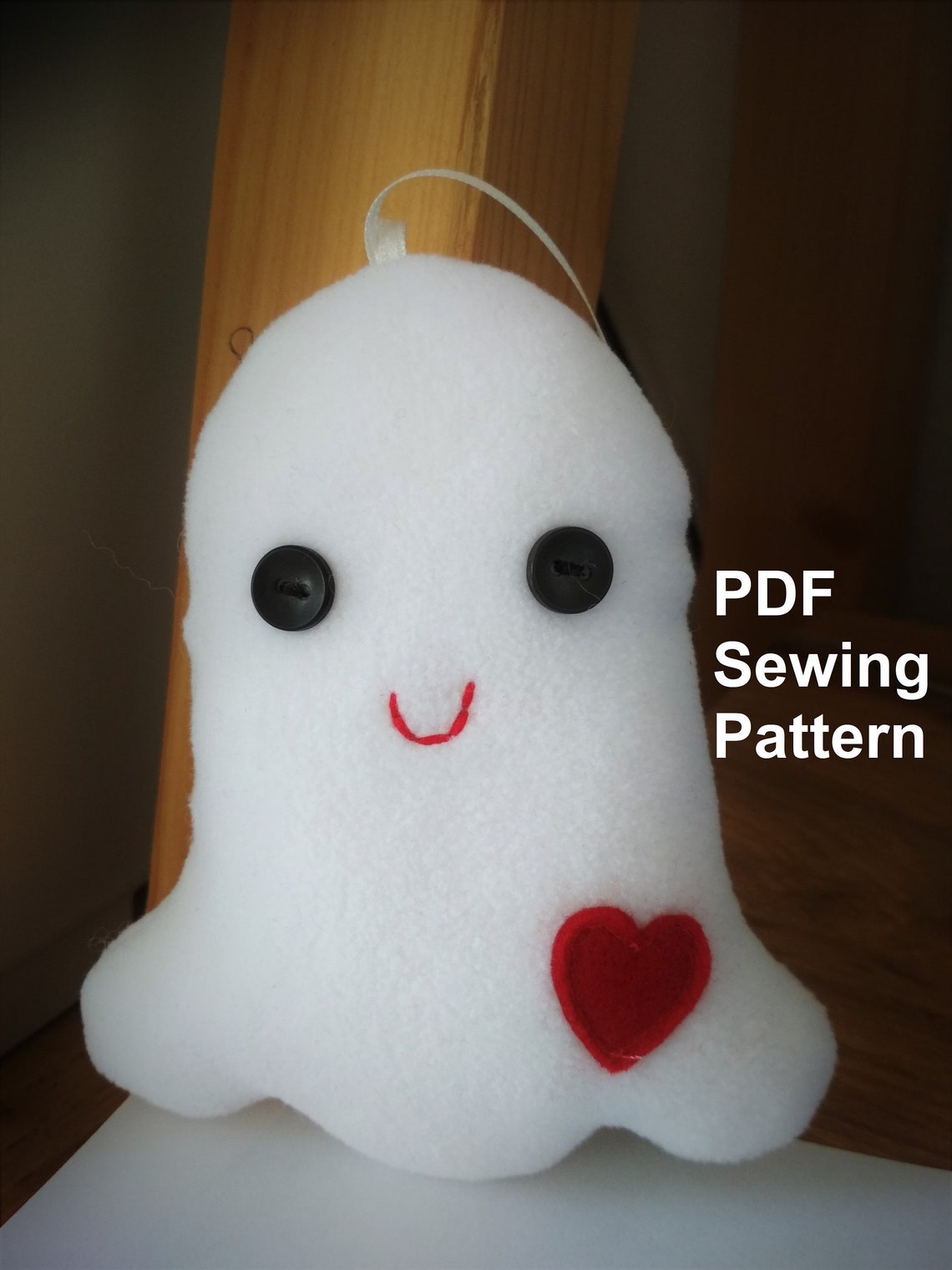 Ghost Soft Toy PDF Sewing Pattern Tutorial DIY Ghost Softie Etsy