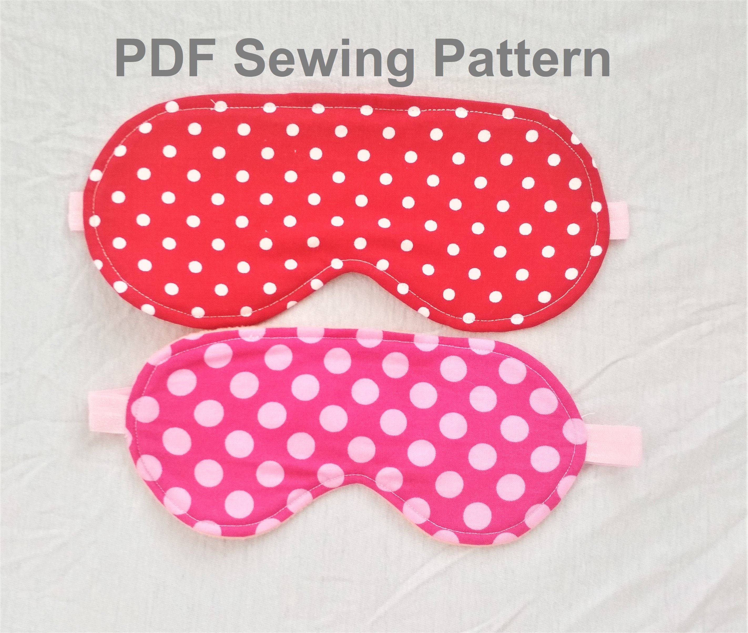 Children and Adult Sleeping Mask PDF Sewing Pattern and Etsy Canada