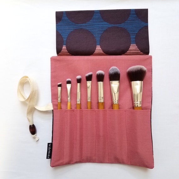 makeup brush roll organizer