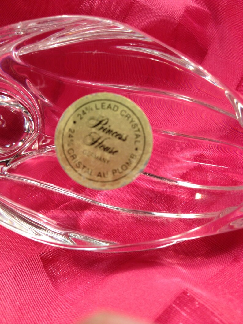 Princess House 24 Per Cent Lead Crystal Duck Figurine Etsy