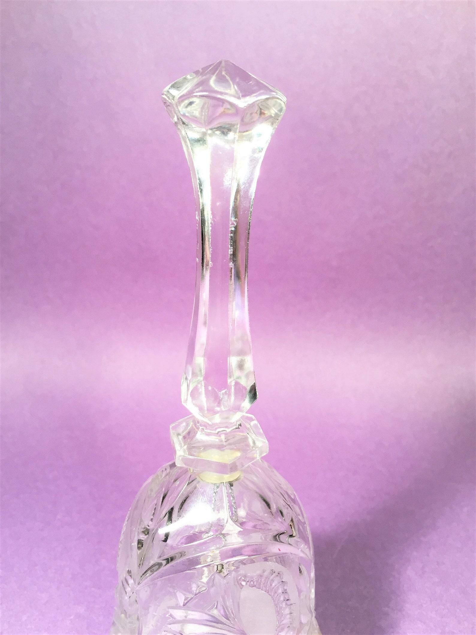 Leonard Hand Cut 24 Per Cent Lead Crystal Bell Made in Italy Etsy