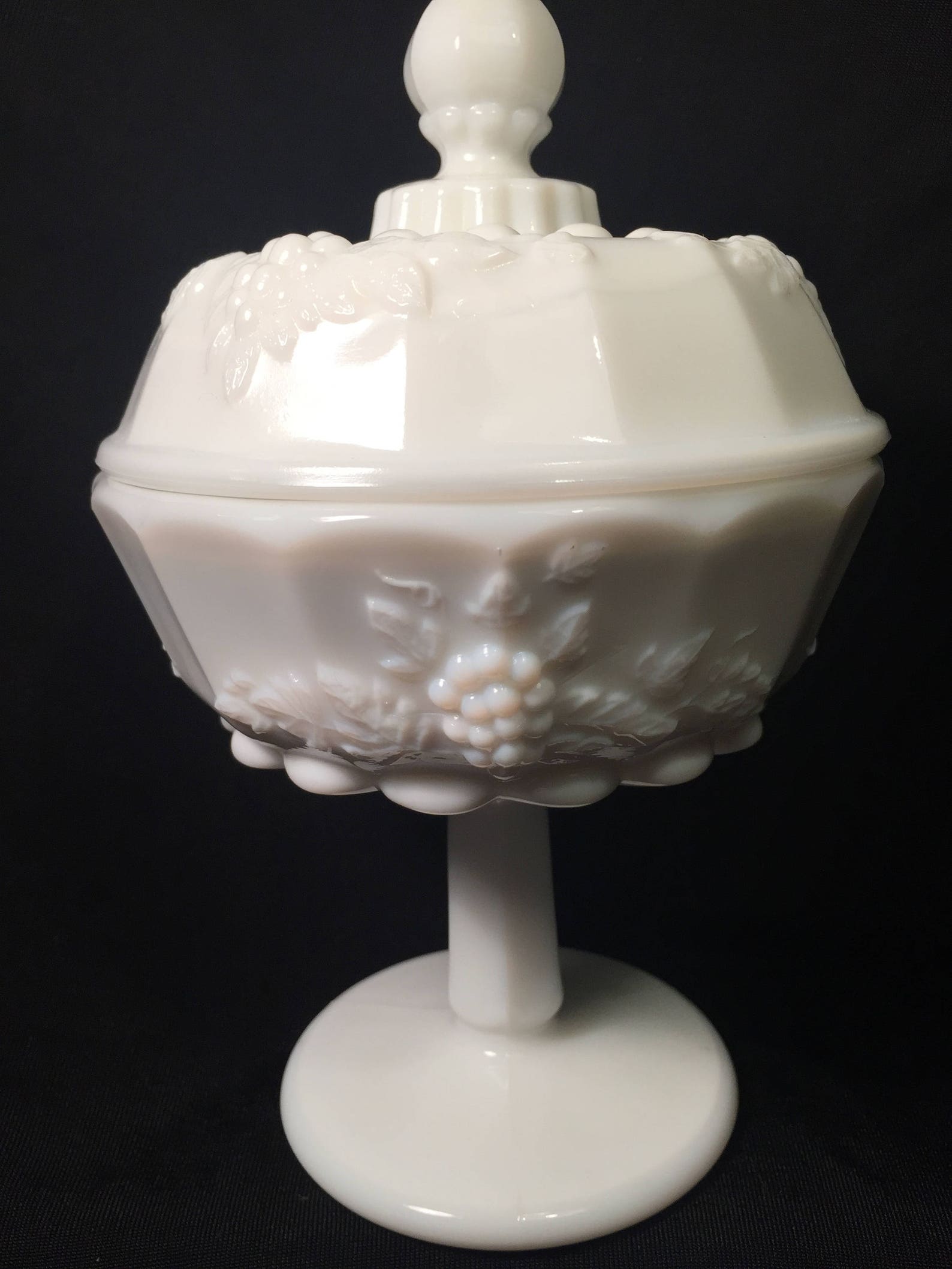 Westmoreland Glass Small Compote Candy Dish With Lid Etsy