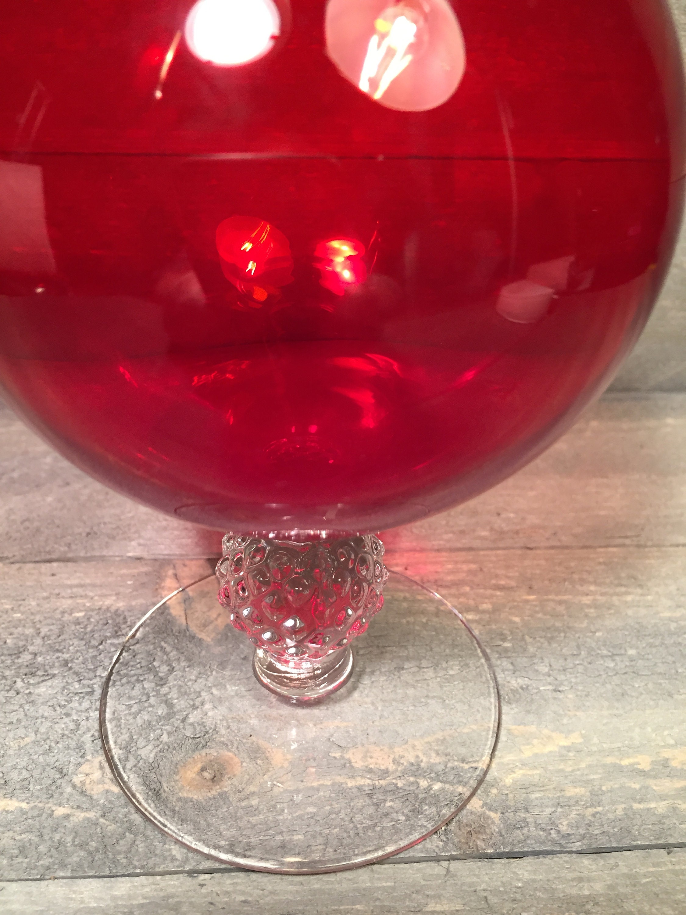 Rub Glass Golf Ball vase por Glass Co. Etsy