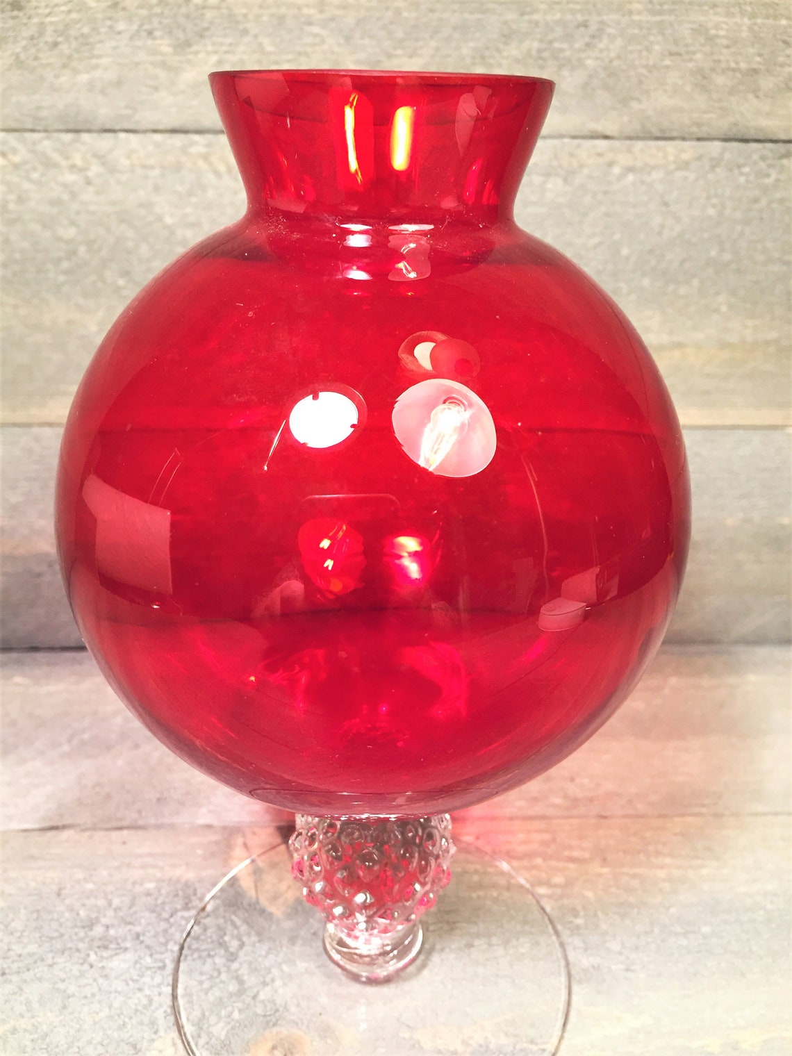 Rub Glass Golf Ball vase por Glass Co. Etsy