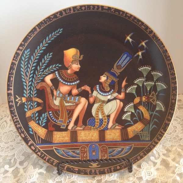 Tutankhamun & His Princess Premier, First Issue in the Legend of Tutankhamun, First Ltd. Ed. Collector's Plate Series Created in Egypt.