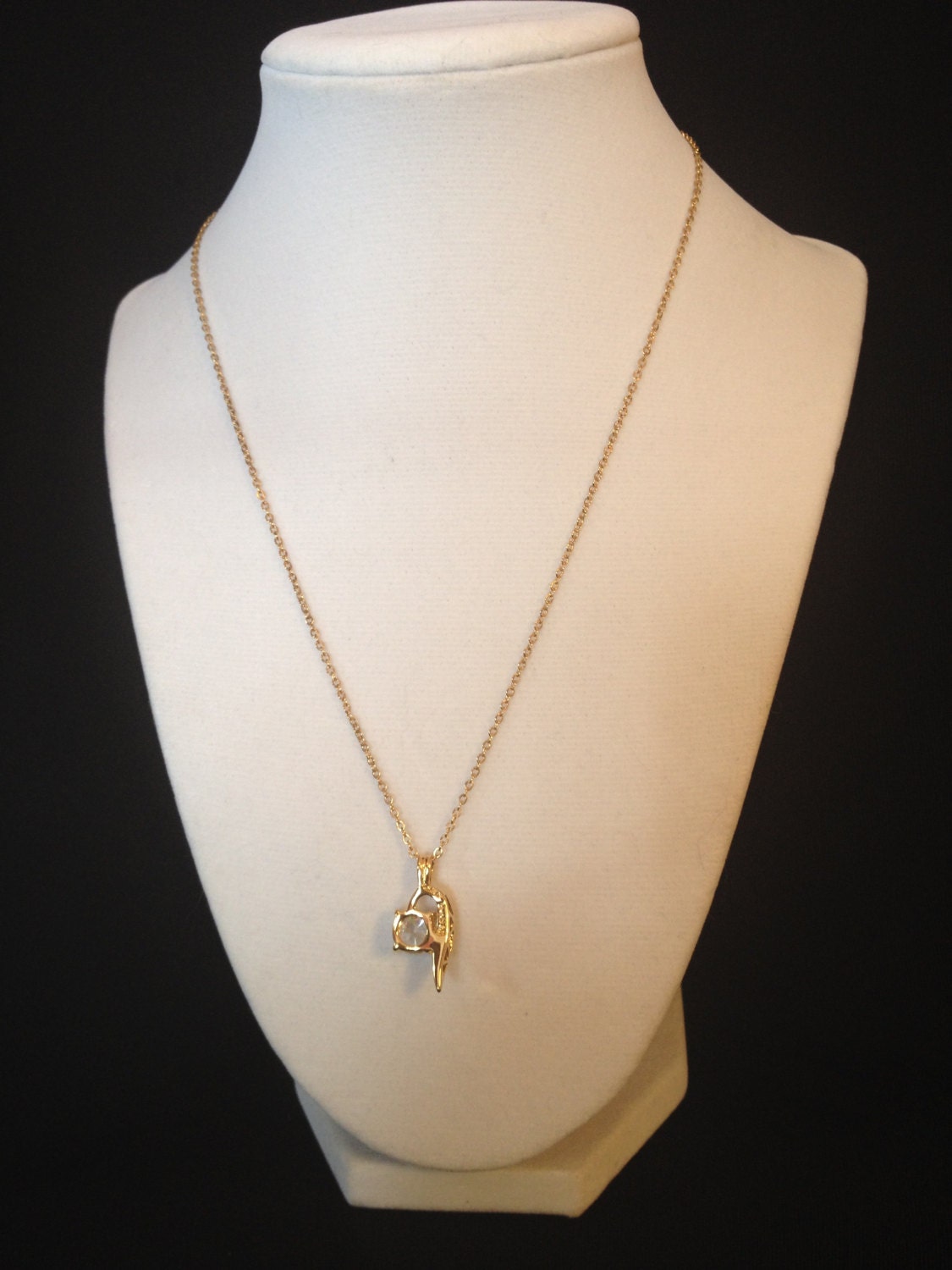 Lind 14KT GE (gold Electroplated) Pendant Necklace and Cubic