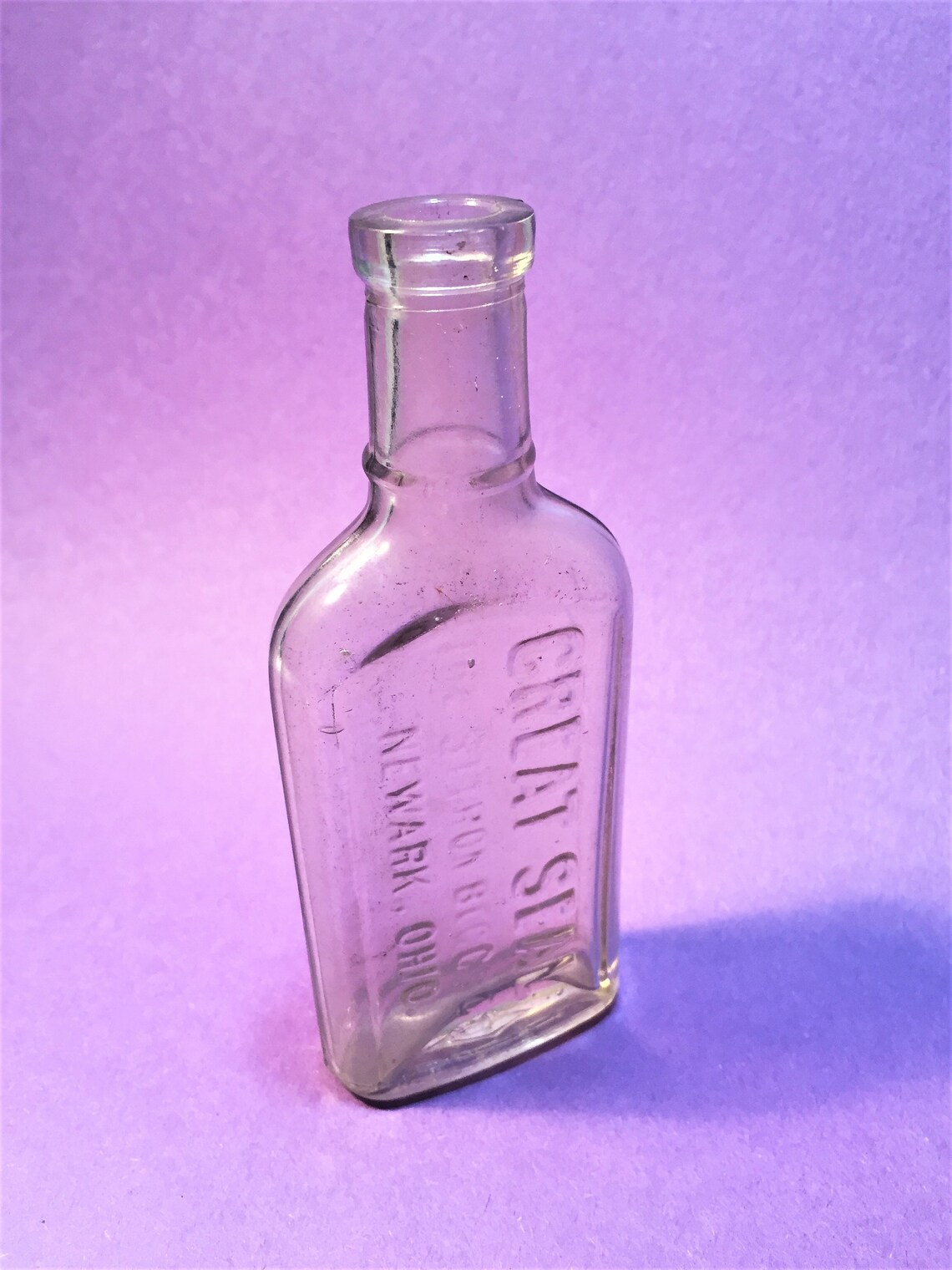 Antique Bottle Great Seal The Styron Beggs Co Newark Ohio Etsy