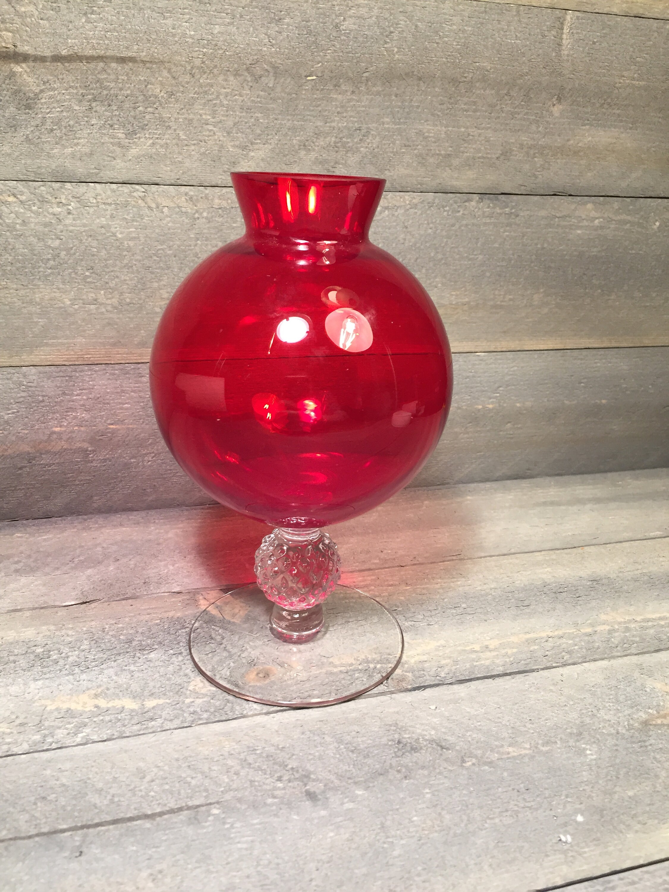 Rub Glass Golf Ball vase por Glass Co. Etsy