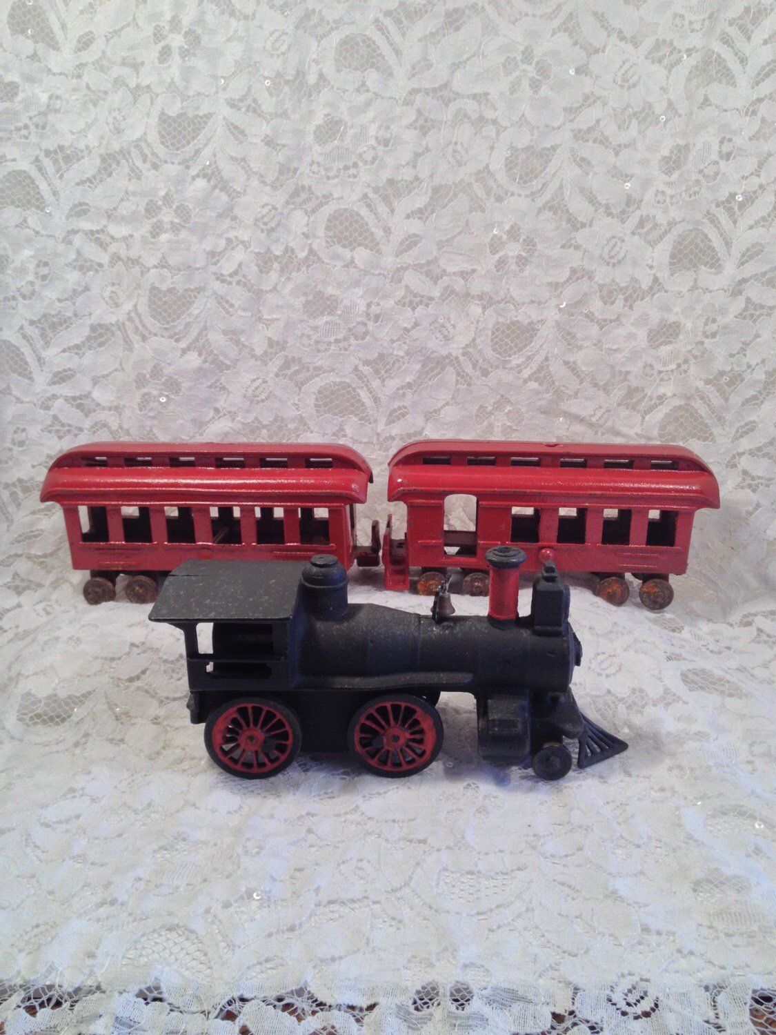 Antique Wilkin s Cast Iron Floor Toy Locomotive and 2 Cars 1800 s Cast Iron Toy Train Excellent Condition for Its Age. Etsy