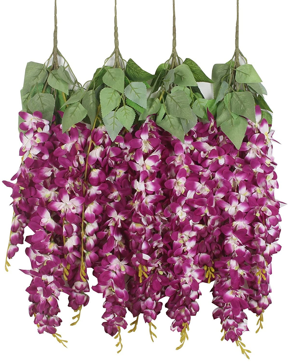 Artificial 2.13 Feet Hanging Wisteria Vine Fake Flower Bush Etsy