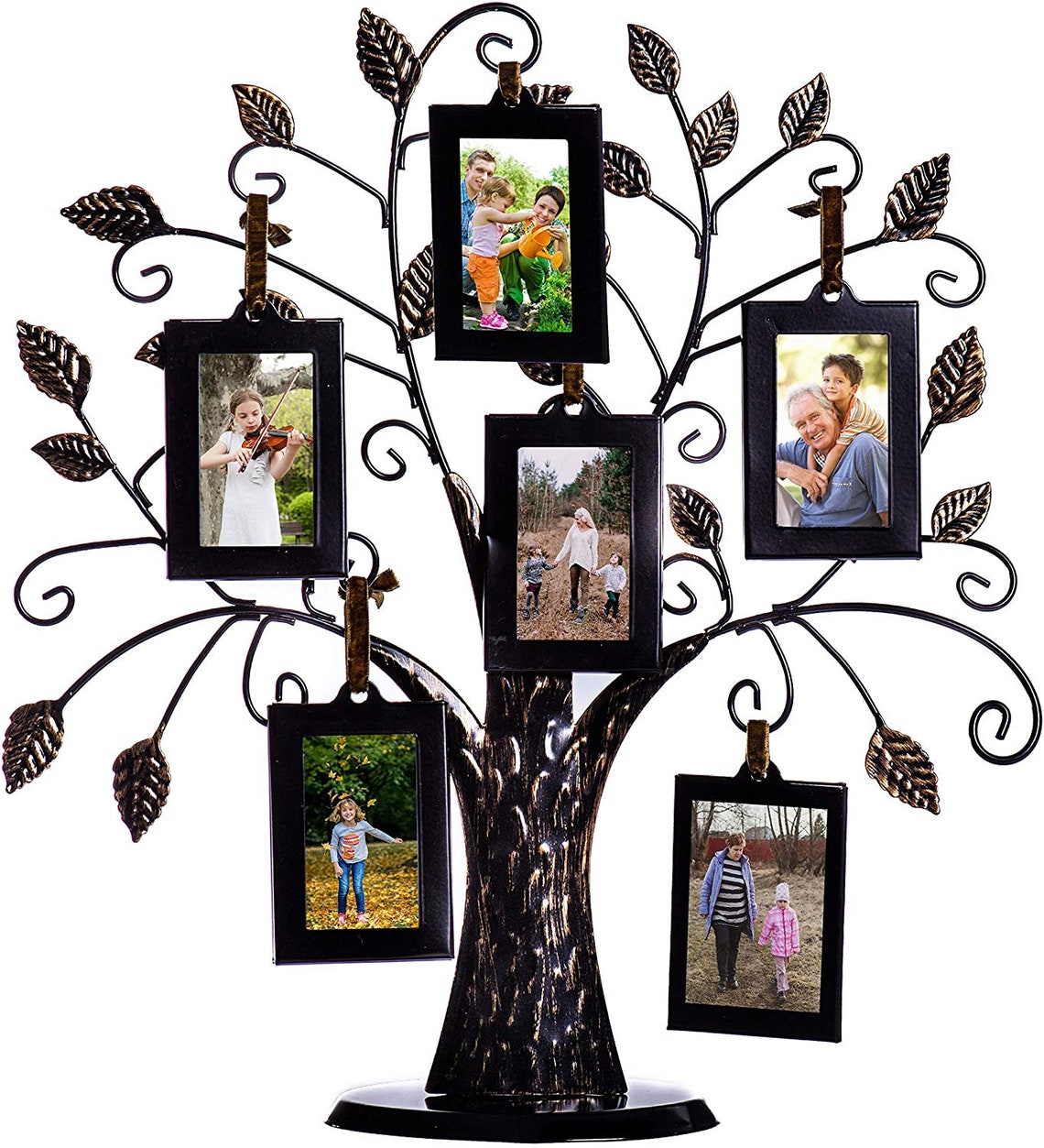 Family Tree Picture Frame Stand with 6 Hanging Photo Picture Etsy