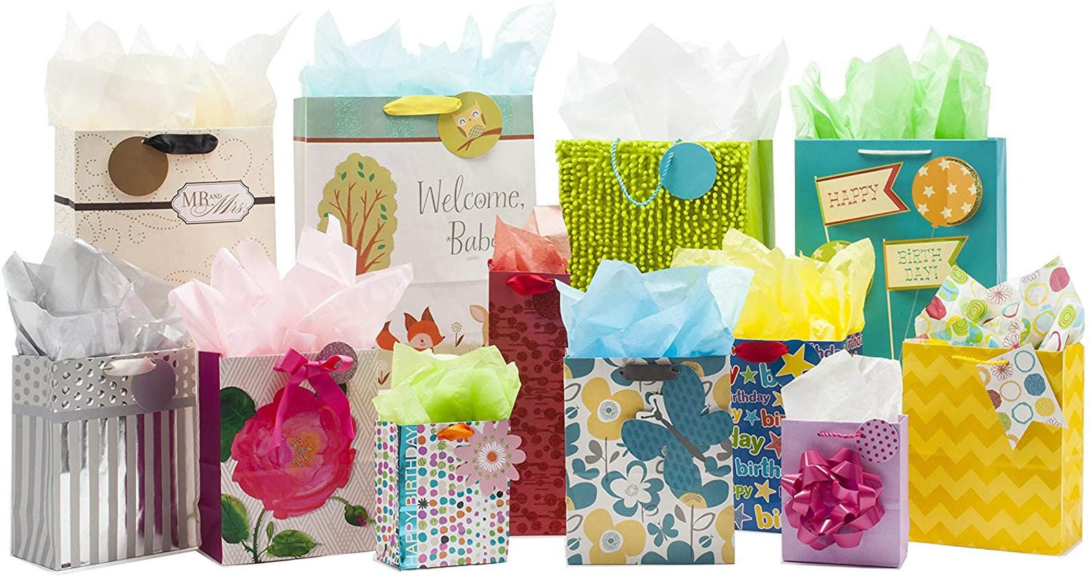 13 Large Gift Bag with Tissue Paper for Baby Showers Etsy