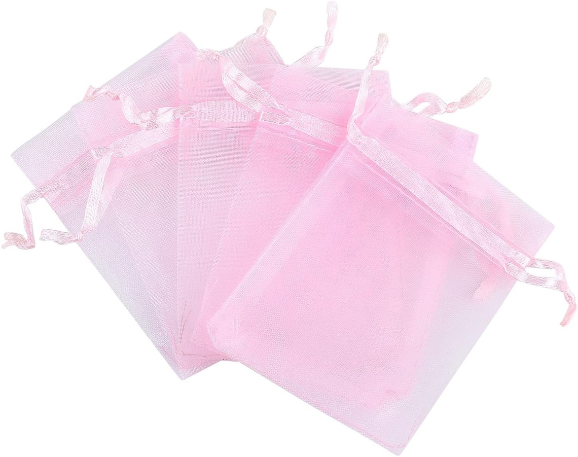 50PCS Pink Organza Bags 5x7 inch Party Favor Bags Organza Baby Etsy