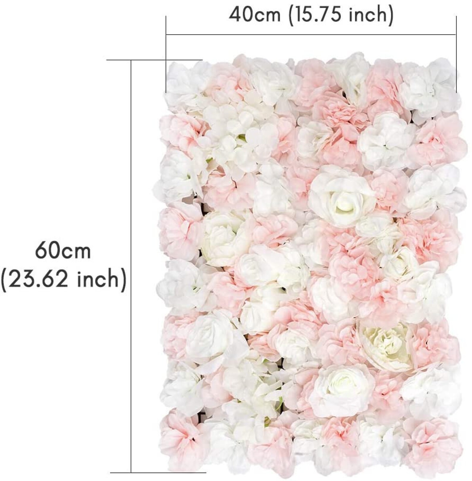 Flower Panels Artificial Flowers Wall Screen 60x40cm Etsy