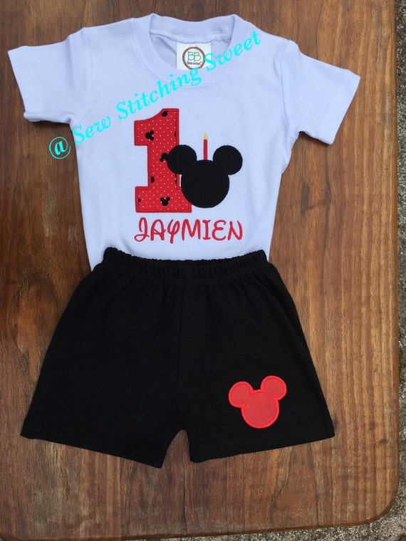 mickey mouse first birthday shirt