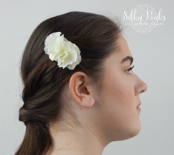 Cream Hair Clips Hydrangea Hair Clips Flower Hair Clips Etsy