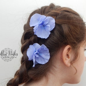 Hair Accessories, Blue Flower Hair Clips, Wedding Hair Accessories, Hydrangea Hair Clips, Hair Flowers, Floral Hair Clips, Flowers for hair