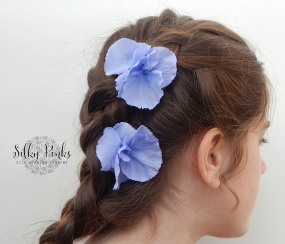 Hair Accessories Blue Hair Clips Wedding Hair Accessories Etsy