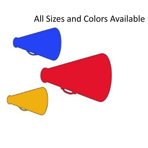 Cheer Megaphone Cutouts Etsy