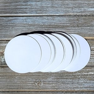3&quot; White Circle Die Cuts any Count - White Circle Cut Outs - White Paper Circles - White Cardstock Circles - Round White Circles