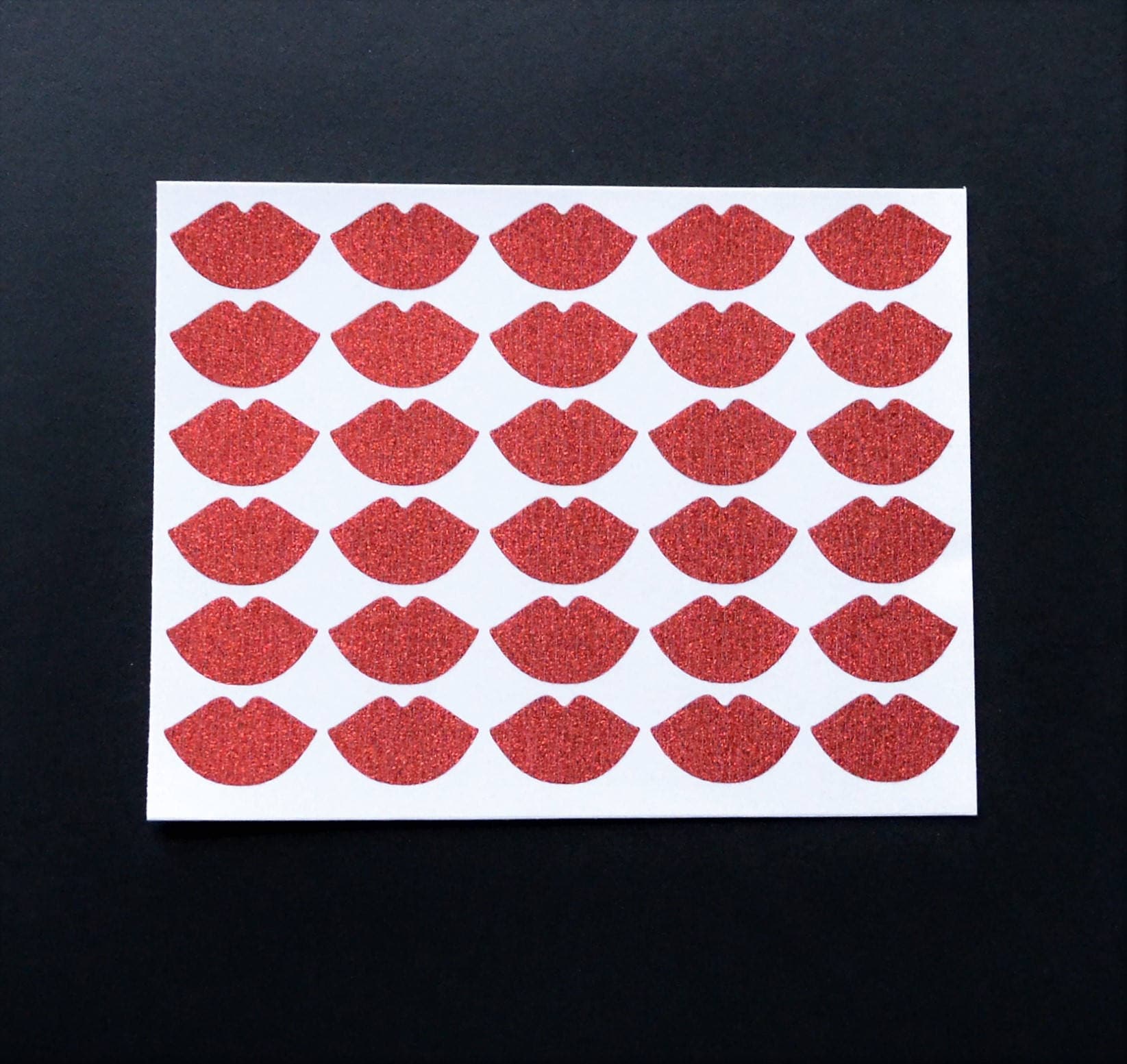 Snarling Lips Sticker Glitter Lip Stickers - Any Color - Glitter Lip Stickers - Lip Stickers ...