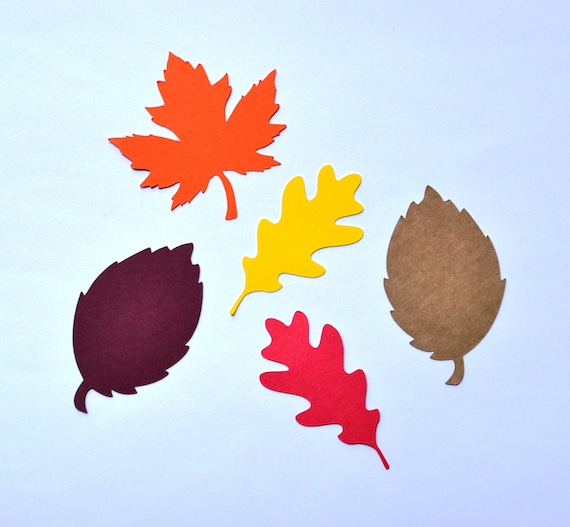 Fall Leaf Die Cuts All Sizes Autumn Leaf Die Cuts Paper - Etsy